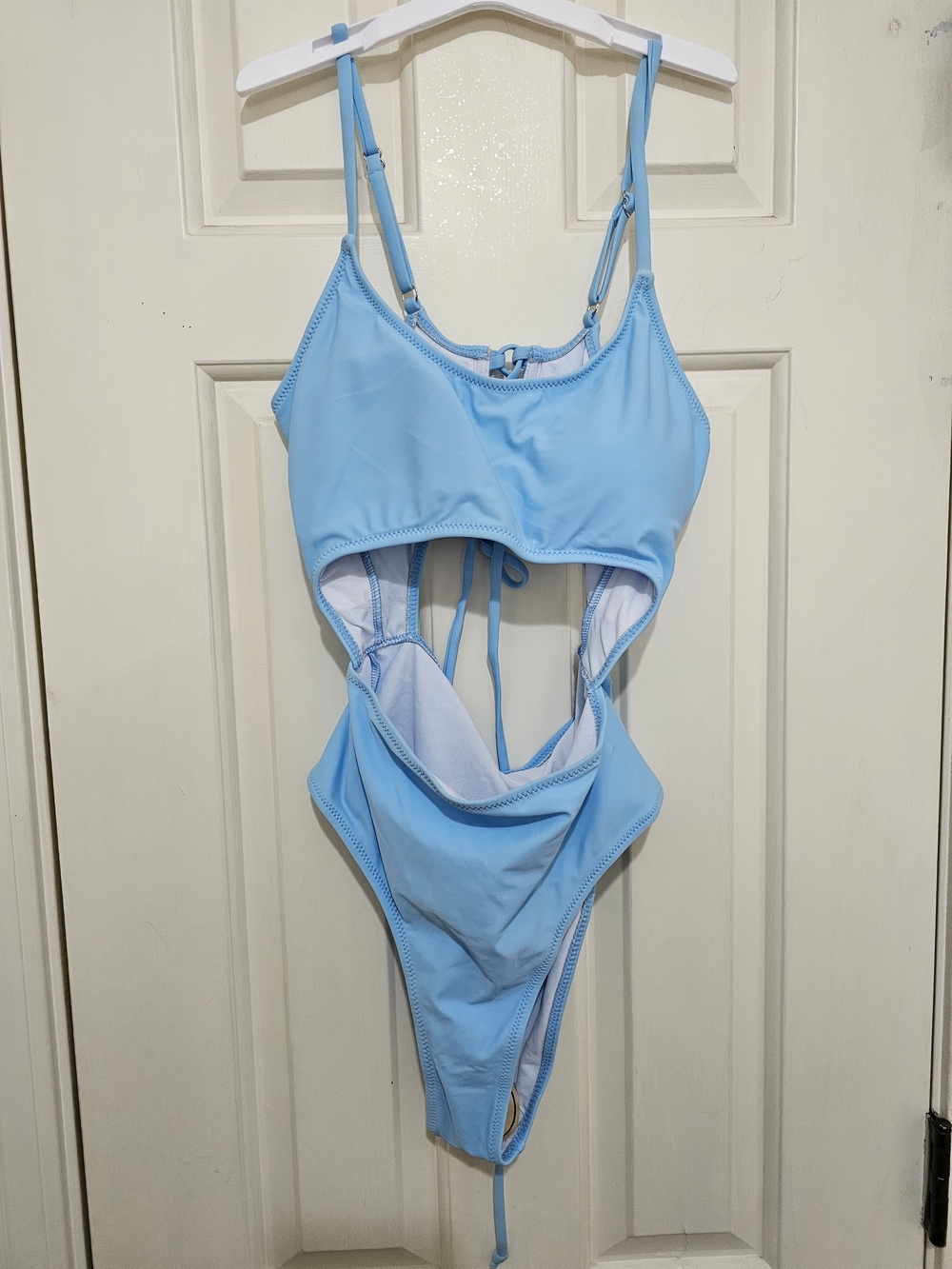 Light Blue One-Piece Swimsuit